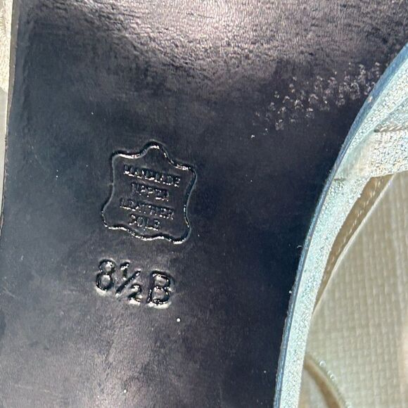 Caparros Laura Silver Glitter and Mesh Strappy Sandal 8.5B - Picture 7 of 7